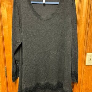Charcoal Long Sleeve Top